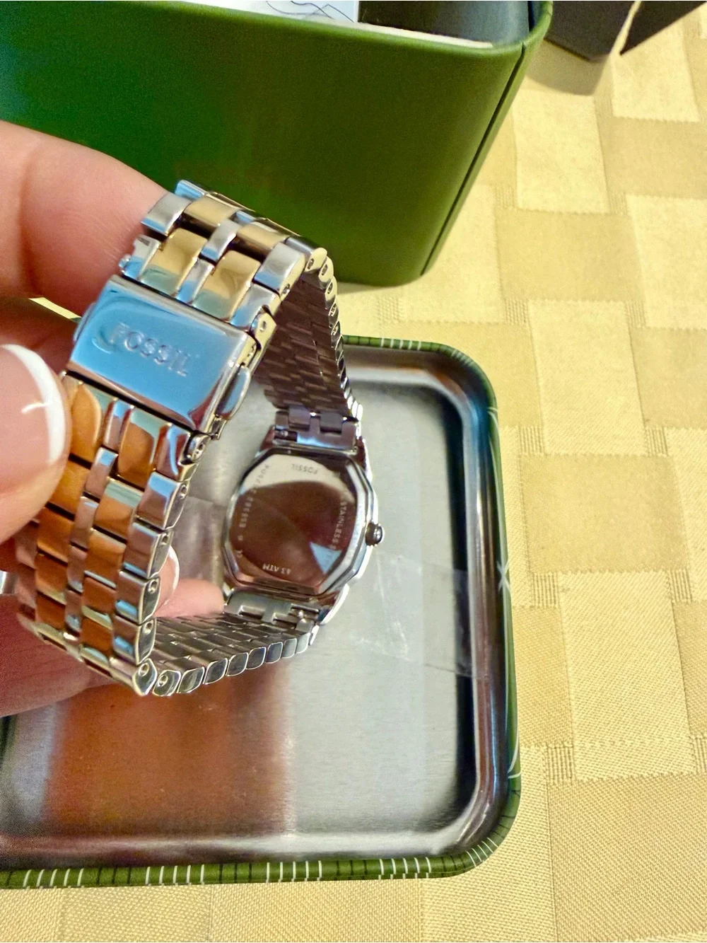 Fossil Two-Tone Silver and Gold Roman Dial Watch